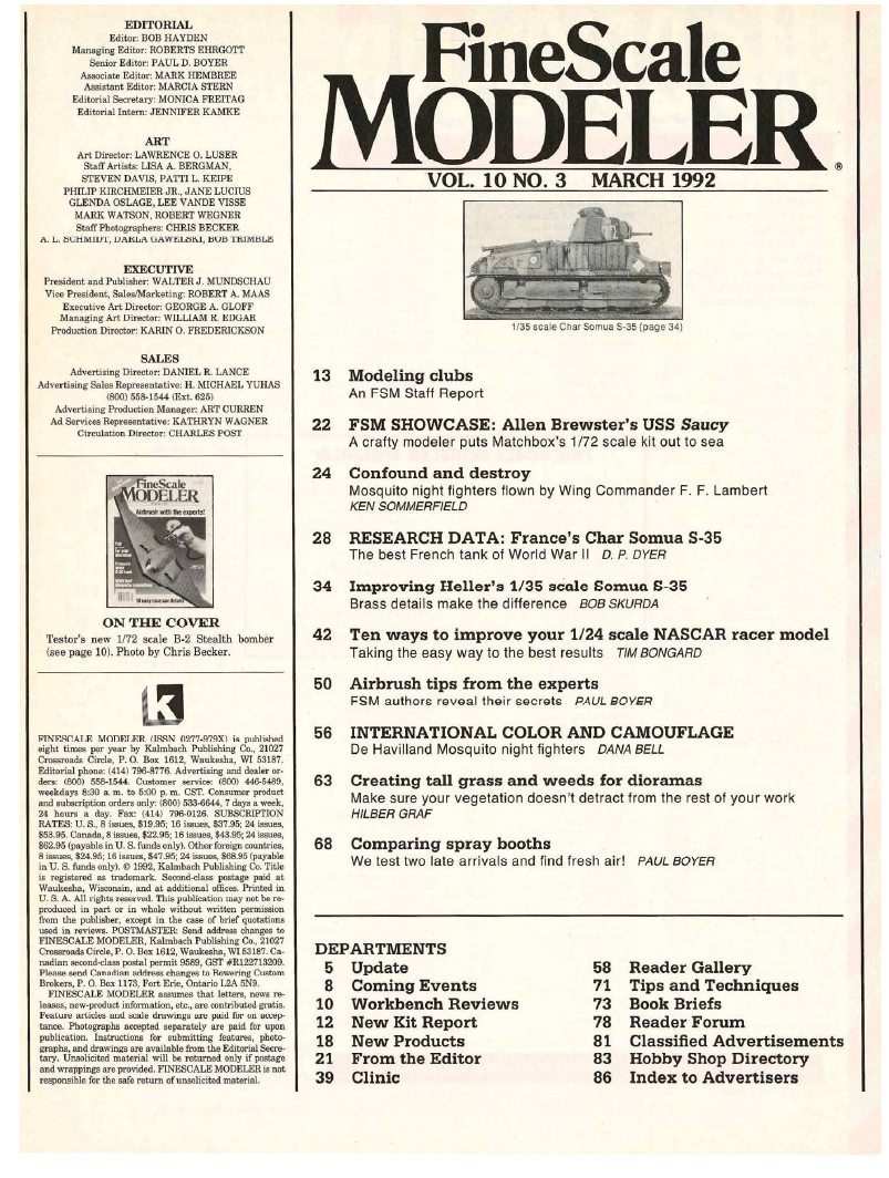 FineScale Modeler 1992-03 (Vol10-03)